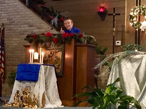 Rev Ruth Jensen-Forbell Preaching at Cornerstone MCC